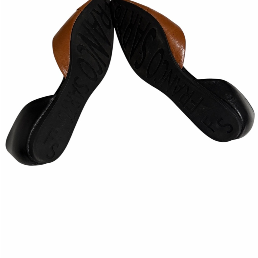 Franco Sarto Tan and Black Flats - Picture 5 of 6